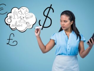 woman-drawing-air-symbols-dollar_1134-462